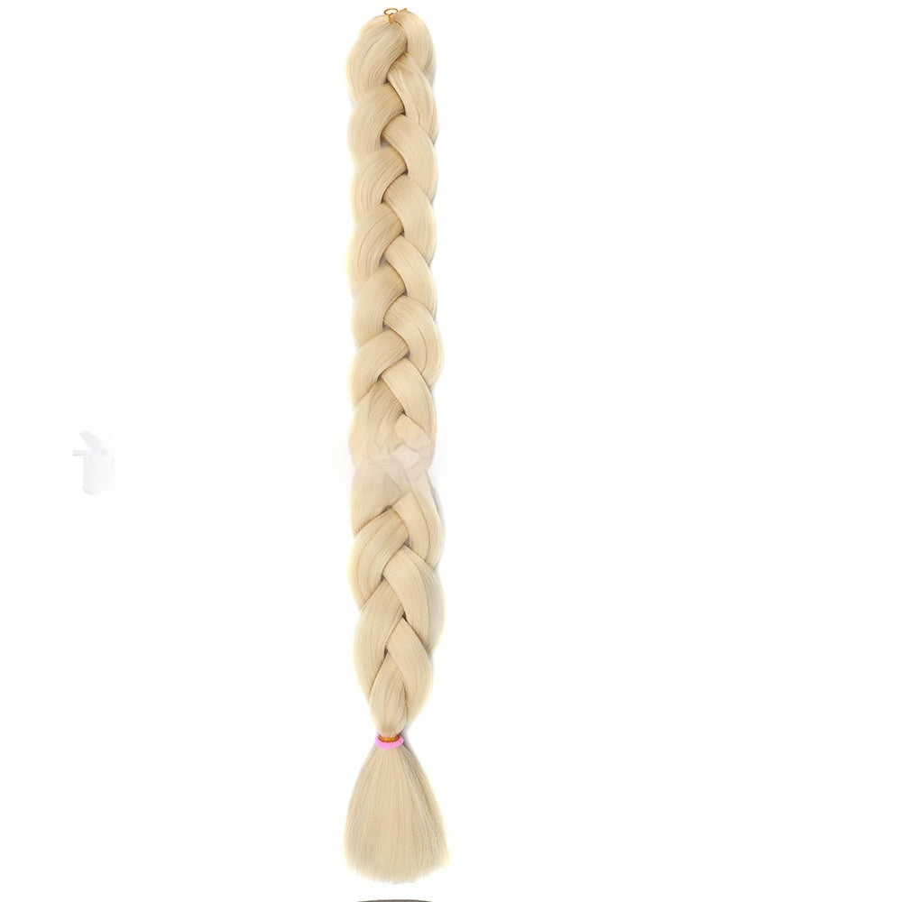 African Jumbo Big Braid – Heat Resistant Synthetic Braiding Hair (24")