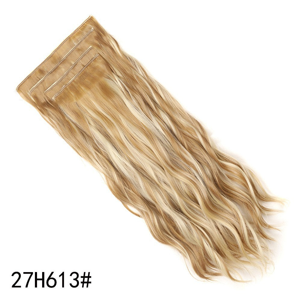 4-Piece Clip-In Curly Hair Extensions Set – Natural Volume & Wave