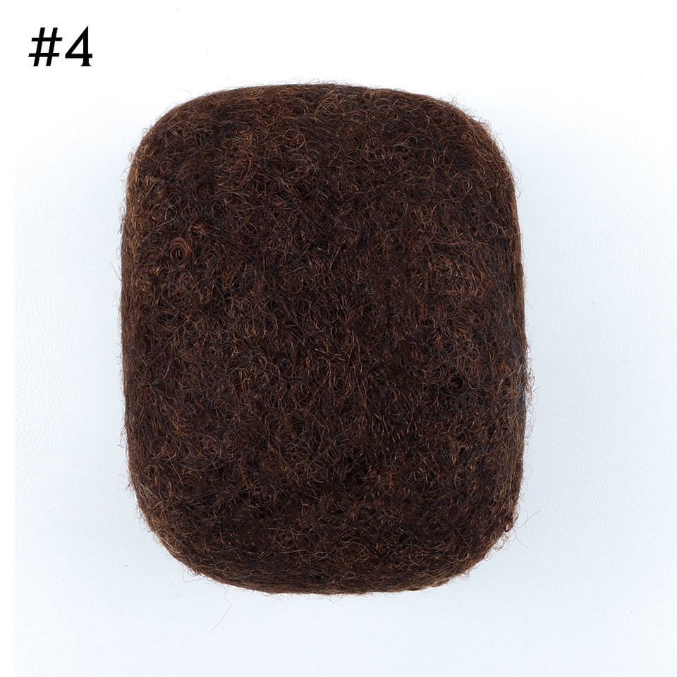 Afro Kinky Curly Human Hair Bulk – 50g Fluffy Natural Weaving Extensions