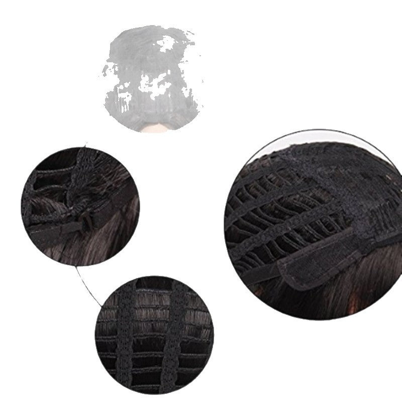 Ombre Brown Long Curly Afro Wig – Soft Synthetic Heat-Resistant Hair for Women