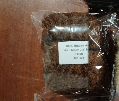 Afro Kinky Curly Human Hair Bulk – 50g Fluffy Natural Weaving Extensions