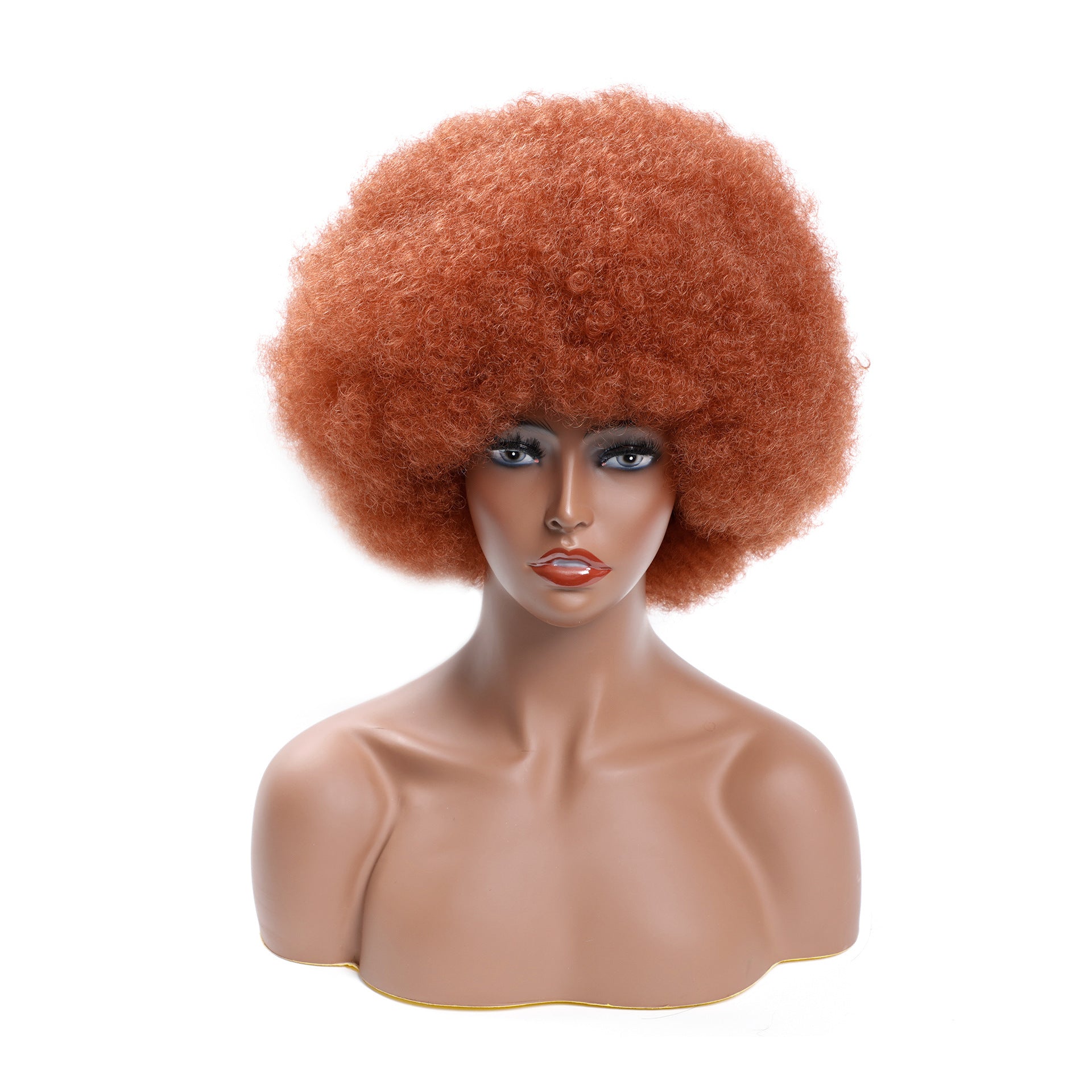 Short Afro Curly Wig – Fluffy Synthetic Cosplay Style