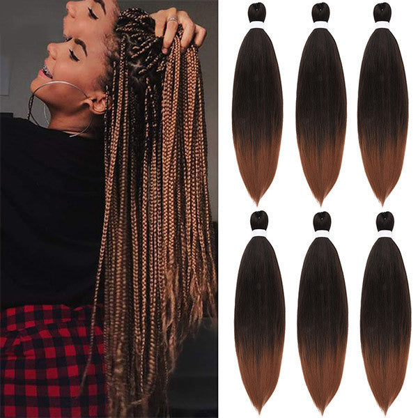 High Temperature Gradient Braiding Hair – Heat-Resistant Synthetic Fibre (24”)