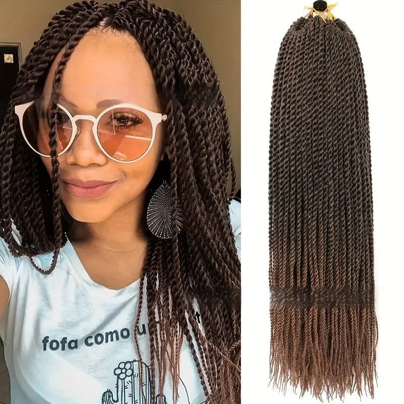 African Twist Braided Wig – Synthetic Dreadlocks Style